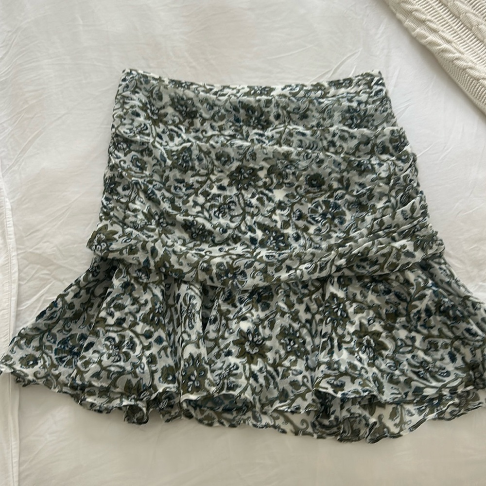 Veronica beard silk skirt